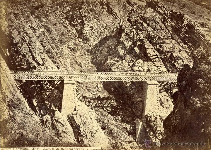 Fotografia antica: Laurent de Madrid a C&Oacute;rdoba 415 viaducto de Despe&ntilde;aperros