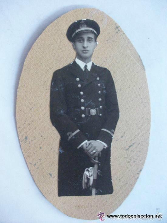 Fotograf&iacute;a antigua: RETRATO DE OFICIAL DE LA MARINA ESPA&Ntilde;OLA CON GALON Y SABLE . ARMADA EPOCA ALFONSO XIII