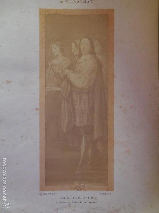 Fotograf&iacute;a antigua: FOTO PINTOR ANTONIO VILADOMAT (1678-1755). C. 1870. JOAQUIM FONTANALS DEL CASTILLO