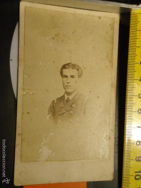 Fotografia antiga: FOTOGRAFIA MUY ANTIGUA CABALLERO MILITAR ? CARTON&Eacute;