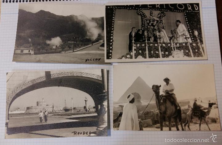 Fotografia antica: Lote de 4 fotos antiguas tama&ntilde;o postal
