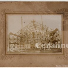 Fotografía antigua: ARQUITECTURA DEL HIERRO. POSIBLE EXPOSICIÓN ZARAGOZA 1908. 