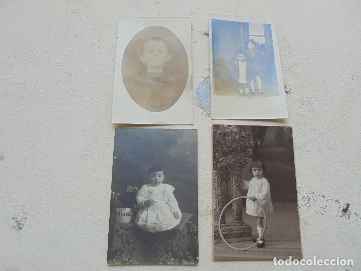 Fotografia antica: CUATRO FOTOGRAFIAS ANTIGUAS DE NI&Ntilde;OS