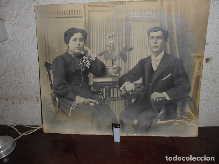 Fotografia antica: FOTOGRAFIA ANTIGUA MATRIMONIO GRANDES DIMENSIONES