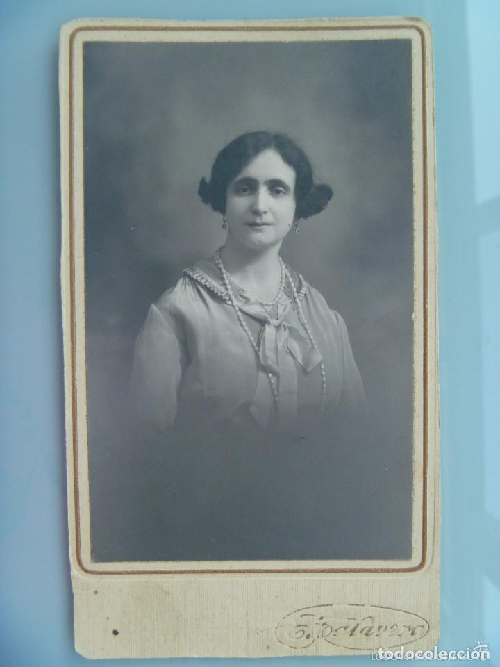Alte Fotografie: BONITO RETRATO DE SE&Ntilde;ORA CON COLLAR DE PERLAS , 1929 . DE TALAVERA, UBEDA