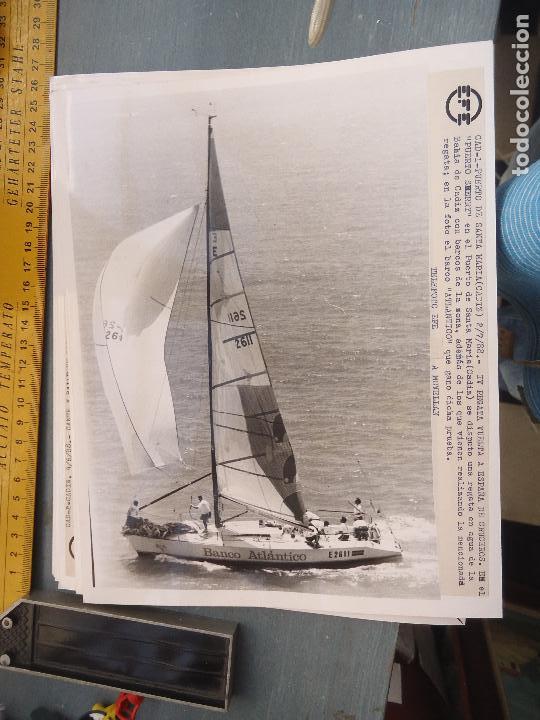 Alte Fotografie: fotografia cadiz 1988 puerto de santa maria regata vuelta a espa&ntilde;a de cruceros, banco atlantico