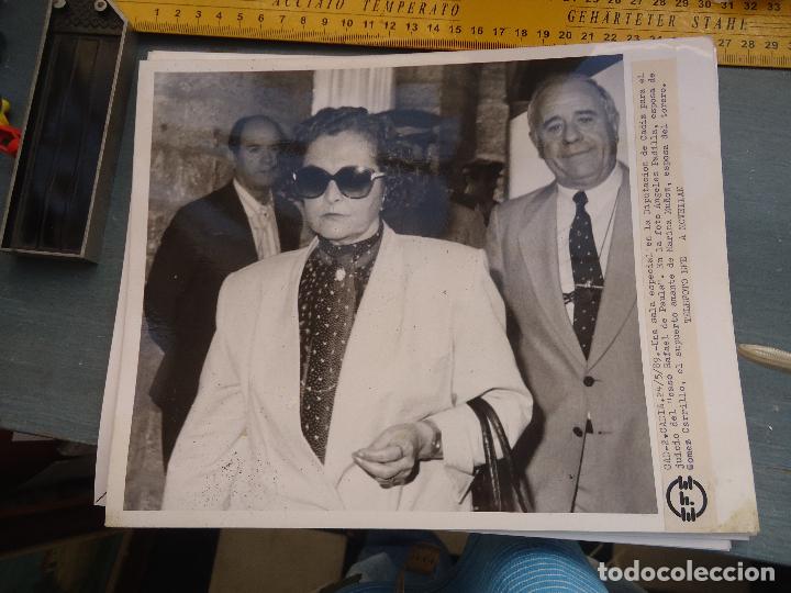 Alte Fotografie: fotografia cadiz 1989 juicio caso rafael de paula torero - angeles padilla esposa gomez carrillo