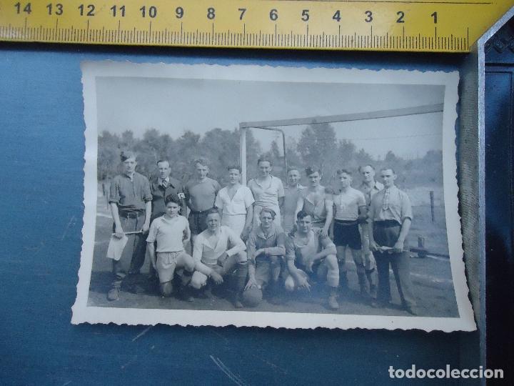 Alte Fotografie: antigua fotografia militar futbol , equipo