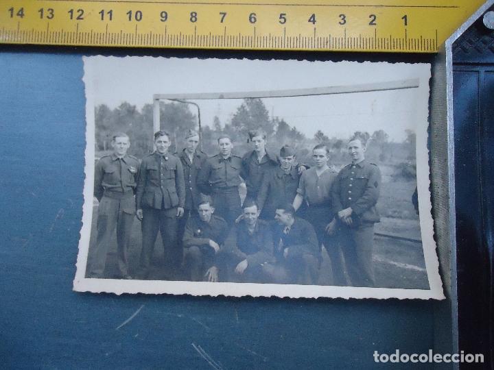 Alte Fotografie: antigua fotografia militar futbol , equipo