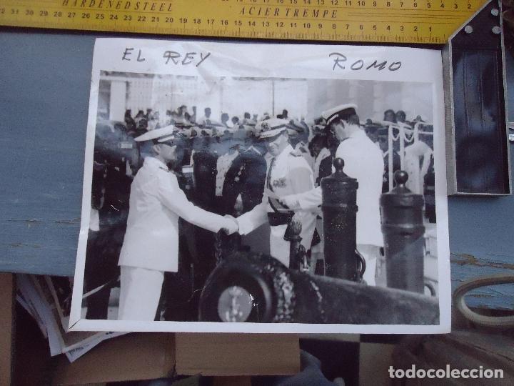 Fotografia antiga: antigua fotografia cadiz visita del rey juan carlos primero 25 x 20