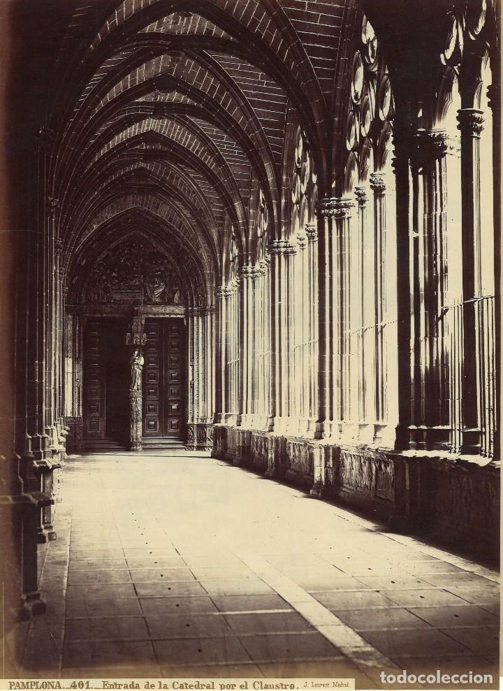 Antique Photography: Laurent Pamplona. 401. Entrada de la Catedral por el Claustro