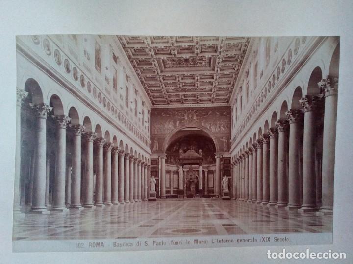 14 Roma Interior De La Basilica De San Pablo Buy Old Albumen Silver Prints At Todocoleccion