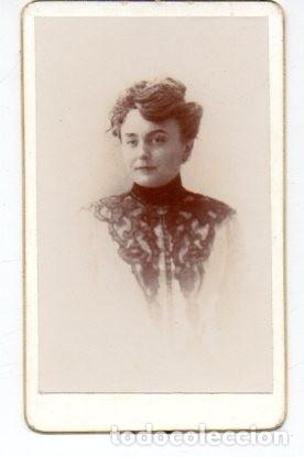 Antique Photography: ANTIGUA FOTOGRAFIA ,ALBUMINA , BUSTO DE MUJER, 11 X 7 CM.