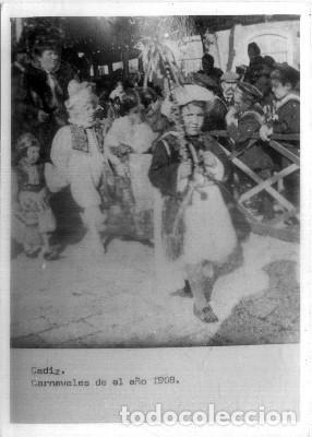 Fotograf&iacute;a antigua: FOTO. REPRODUCCI&Oacute;N. CARNAVAL DE CADIZ 1908.  A-C-1867,3