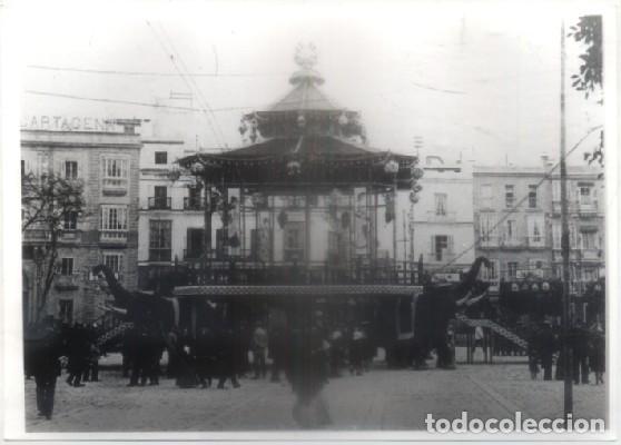 Fotograf&iacute;a antigua: FOTO. REPRODUCCI&Oacute;N. CARNAVAL DE CADIZ, TEMPLETE CHINO 4 ELEFANTES SOBRE 1911. A-C-1871,3.