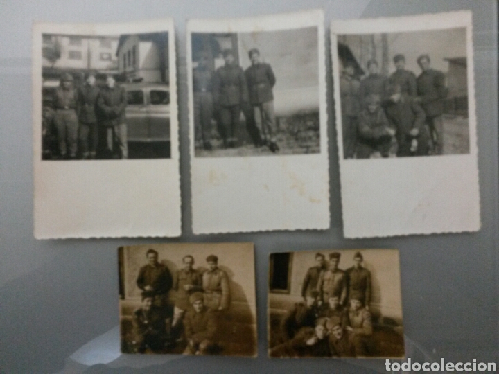 Fotograf&iacute;a antigua: LOTE 5 FOTOS ANTIGUAS MILITAR RUMANIA