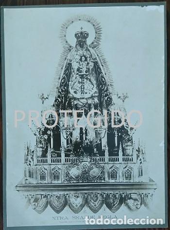 Fotografia antica: ANTIGUA FOTOGRAFIA DE NUESTRA SE&Ntilde;ORA DE REGLA VENERADA EN SU SANTUARIO DE CHIPIONA CADIZ