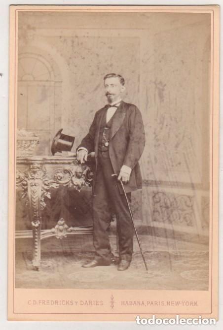 Antique Photography: Alb&uacute;mina, retrato de Caballero o personaje ? Fot&oacute;grafo Fredricks y Daries. Habana. Cuba.