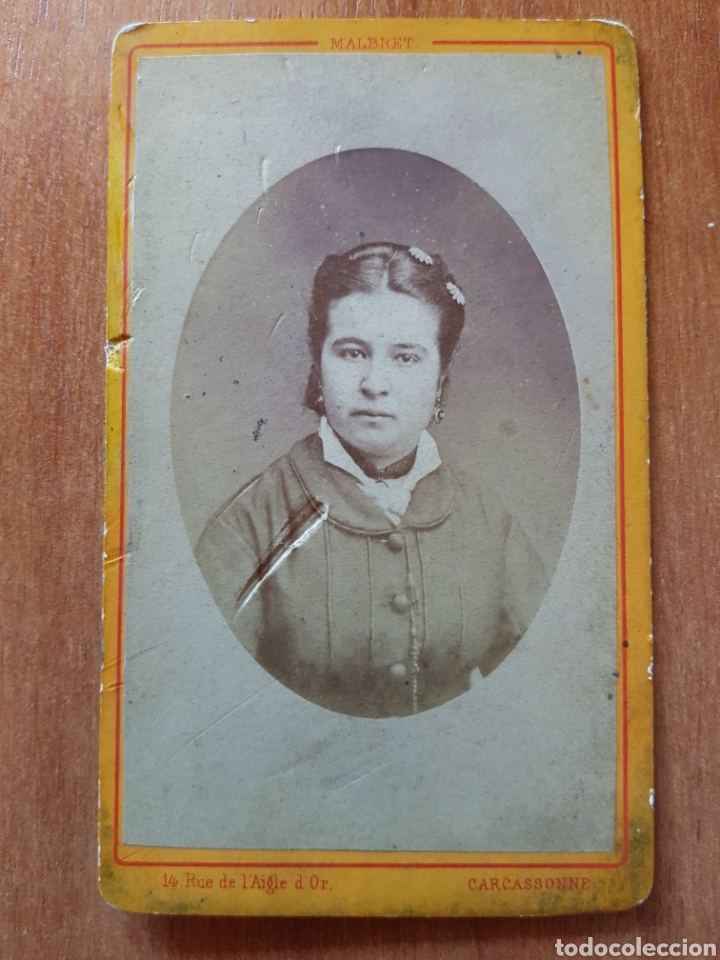 Fotograf&iacute;a antigua: ANTIGUA FOTO 1890' MALBRET CARCASSONNE  SIGLO XIX 10'5x6,50cm FRANCE