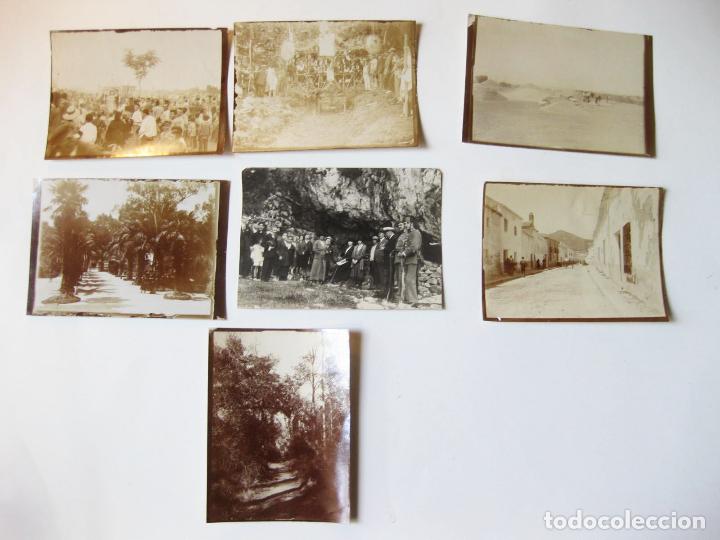 Antique Photography: LOTE DE 7 FOTOGRAFIAS DE LAS FIESTAS DE UN PUEBLO DESCONOCIDO