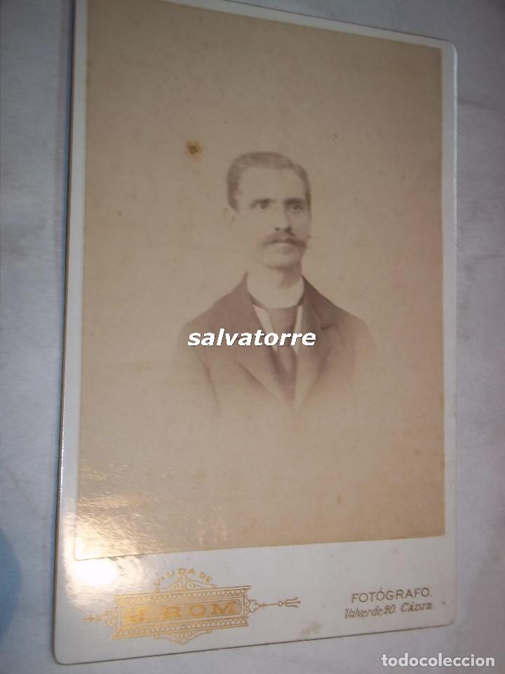 Fotografia antica: FOTOGRAFIA ANTIGUA.CADIZ.J.ROM. 16&acute;5 CM X 11 XM