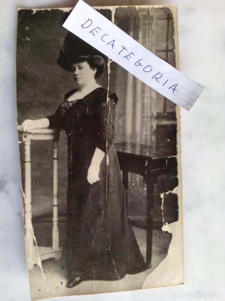 Fotograf&iacute;a antigua: antigua fotografia de estudio se&ntilde;ora