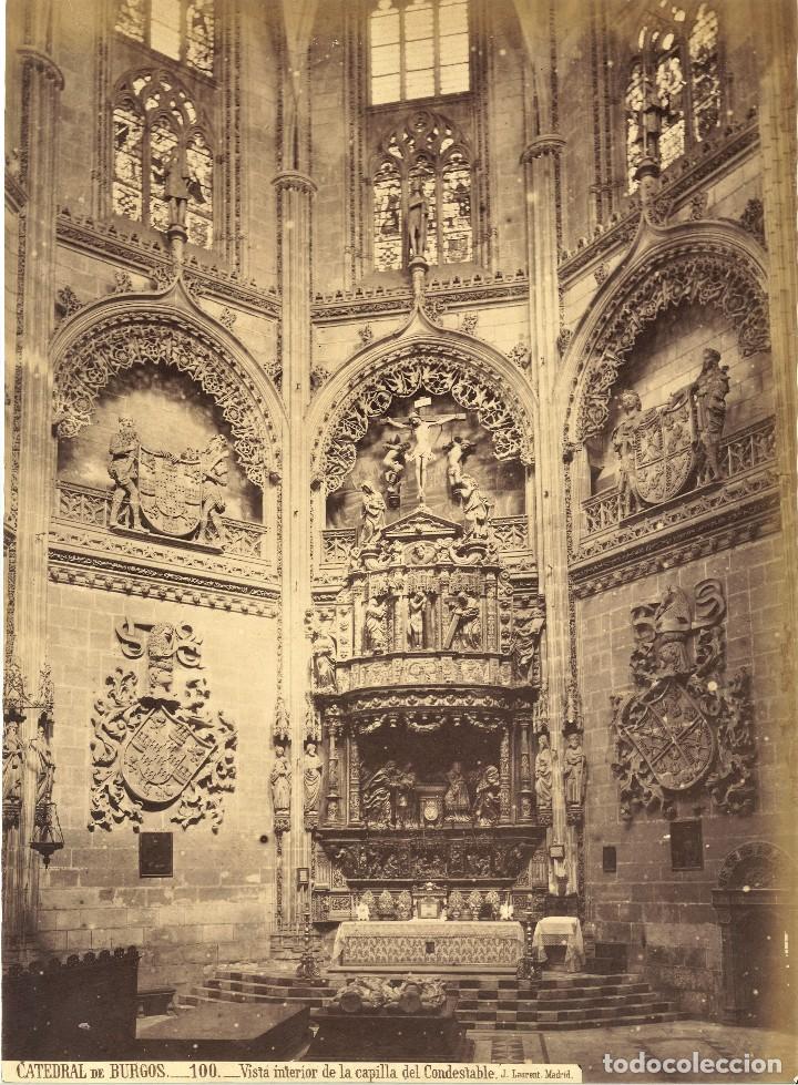 Fotografia antiga: Laurent Catedral de Burgos 100 vista interior de la capilla del Condestable