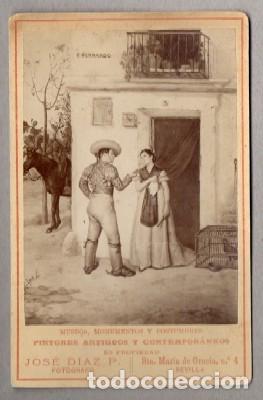 Fotografia antica: FOTOGRAFIA COSTUMBRISTA, SEVILLA. FOTOGRAFO JOSE DIAZ P., SEVILLA. - ALBUMINA-2128.