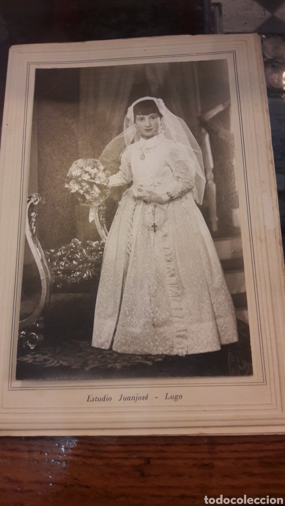 Fotografia antica: GALICIA Foto Estudi&oacute; Juan Jos&eacute; Lugo primera comunion
