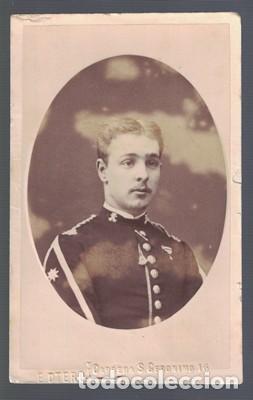 Fotograf&iacute;a antigua: FOTOGRAFIA DE MILITAR - FOTO E. OTERO, MADRID - SOBRE 1890 - ALBUMINA-2585