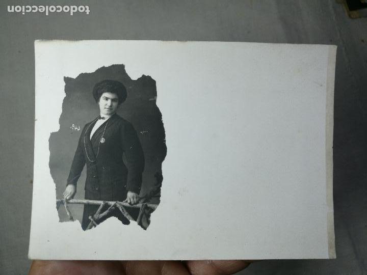 Antique Photography: FOTOGRAFIA MUJER DAMA POSADO ARTISTICO ESTUDIO -TARJETA POSTAL..SIN MARCAJE FOTOGRAFO