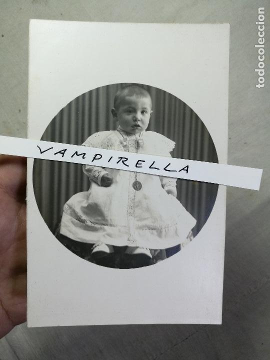 Antique Photography: FOTOGRAFIA ESTUDIO NI&Ntilde;A .NI&Ntilde;O. TARJETA POSTAL . FOT .SIN MARCAS FOTOGRAFO