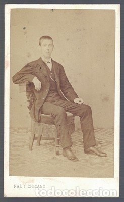 Antique Photography: FOTOGRAFIA DE SE&Ntilde;OR. FOTO J. NAL Y CHICANO, CADIZ. SOBRE 1880 - ALBUMINA-2660