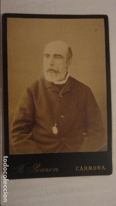 Antique Photography: ANTIGUA FOTOGRAFIA DE CABALLERO.FOTO R.PINZON.CARMONA.SEVILLA.PPIOS DEL XX.
