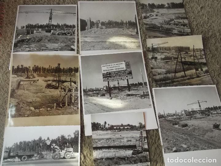 Fotografia antica: 10 FOTOGRAFIAS DE LA CONTRUCCION DEL MITICO ESTADIO DEPORTIVO DE CHAPINA-SEVILLA-DESTRUIDO EXPO-92