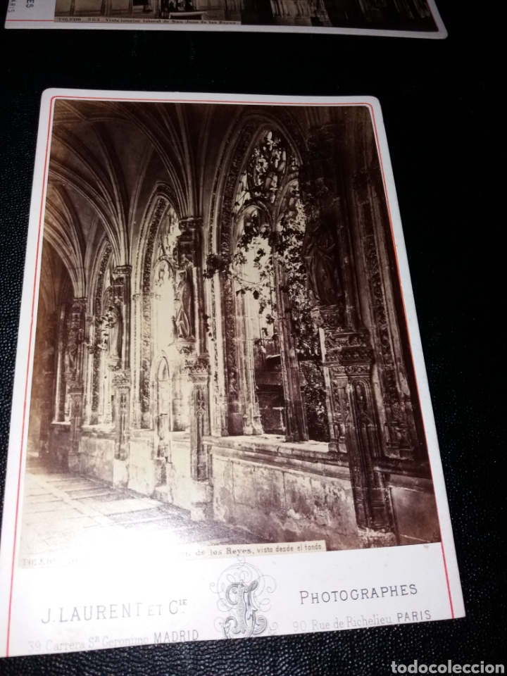 Antique Photography: preciosa foto albumina laurent toledo san juan de los reyes tama&ntilde;o cabinet xix