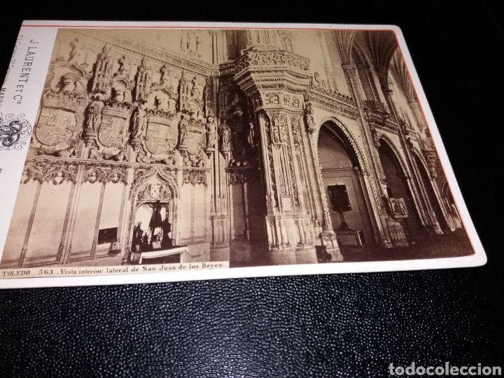 Fotografia antica: preciosa foto albumina laurent toledo san juan de los reyes tama&ntilde;o cabinet xix