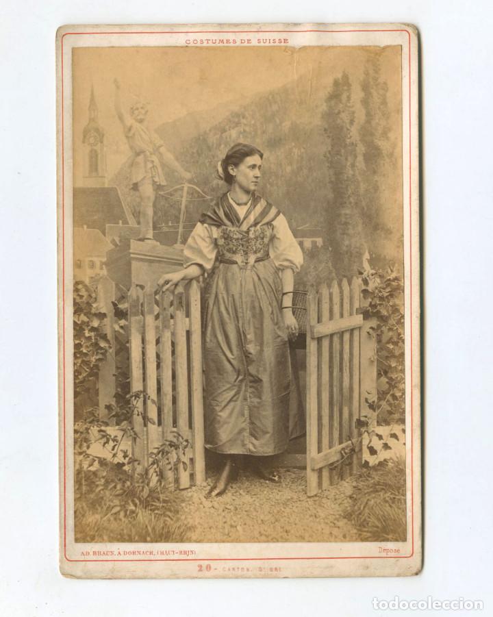 Antique Photography: COSTUMES DE SUISSE, AD. BRAUN PHOT. 31 MAYO 1873. 11X16,5 CM