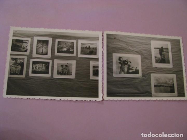 Fotografia antica: 2 FOTOS DEL PRIMER SAL&Oacute;N DE AFICIONADOS DE LABORATORIOS FOTOGR&Aacute;FICOS BLANCO, 1955.