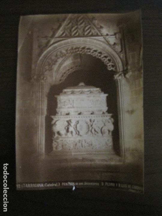 Antique Photography: ALBUMINA ORIGINAL-TARRAGONA-CATEDRAL-PANTEON ARZOBISPOS-82-TORRES FOT-VER FOTOS-(CARPB-20)