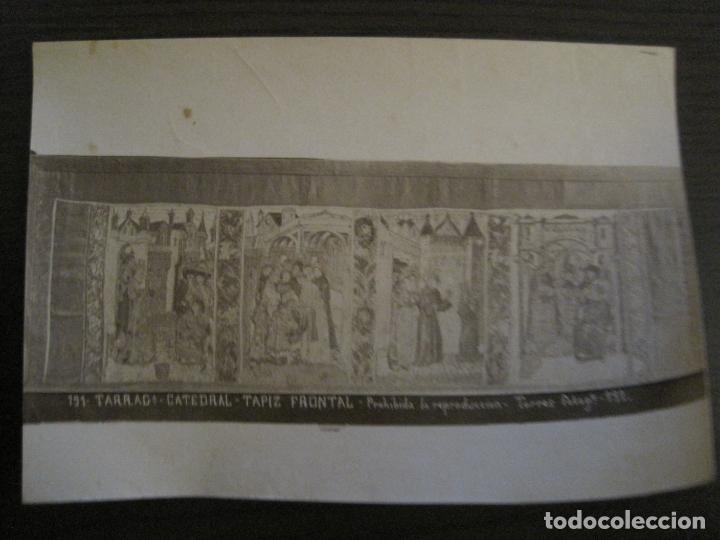 Antique Photography: ALBUMINA ORIGINAL-TARRAGONA-CATEDRAL-TAPIZ FRONTAL-191-TORRES FOT-VER FOTOS-(CARPB-21)