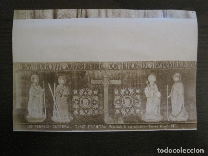 Antique Photography: ALBUMINA ORIGINAL-TARRAGONA-CATEDRAL-TAPIZ FRONTAL-190-TORRES FOT-VER FOTOS-(CARPB-22)