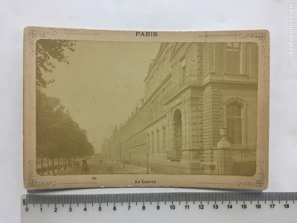 Antique Photography: FOTO ALBUMINA. PAR&Iacute;S. 224. LE LOUVRE. FIEVEE EDITEUR. FINALES S. XIX.