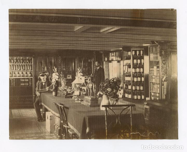 Antique Photography: INTERIOR DEL BUQUE CONDE DE VILANA, 1880 APROX. 21X16 CM.