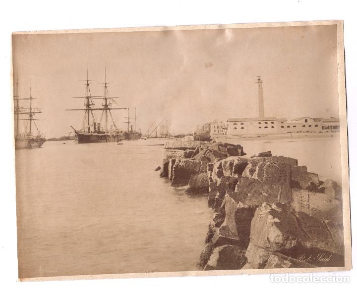 Antique Photography: VISTA DE PORT SA&Iuml;D, EGIPTO. 1880 APROX FOTO: ZANGAKI. 21X28 CM.