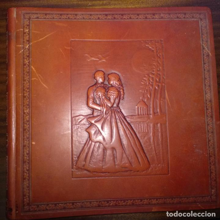 Fotografia antica: &Aacute;lbum de fotograf&iacute;as troquelado para bodas etc