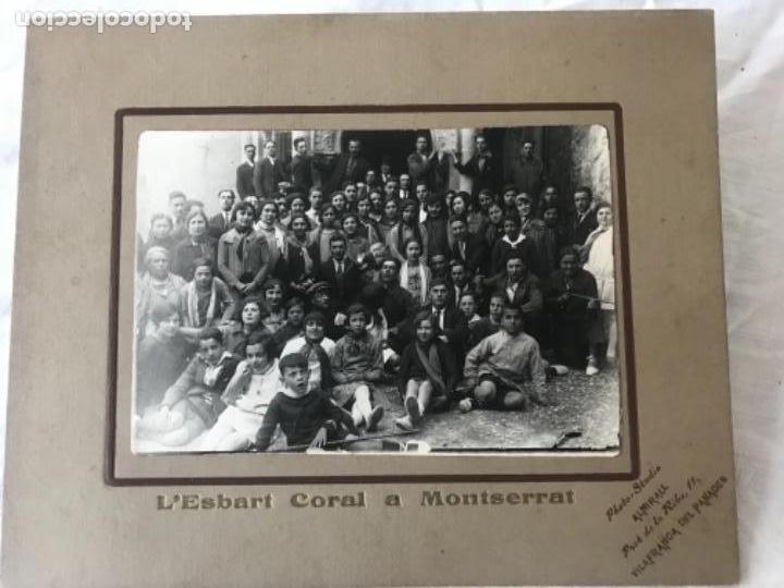 Antique Photography: ALBUMINA - L&rsquo;ESBART CORAL A MONTSERRAT - ALMIRALL VILAFRANCA DEL PENEDES 1900&rsquo;S.