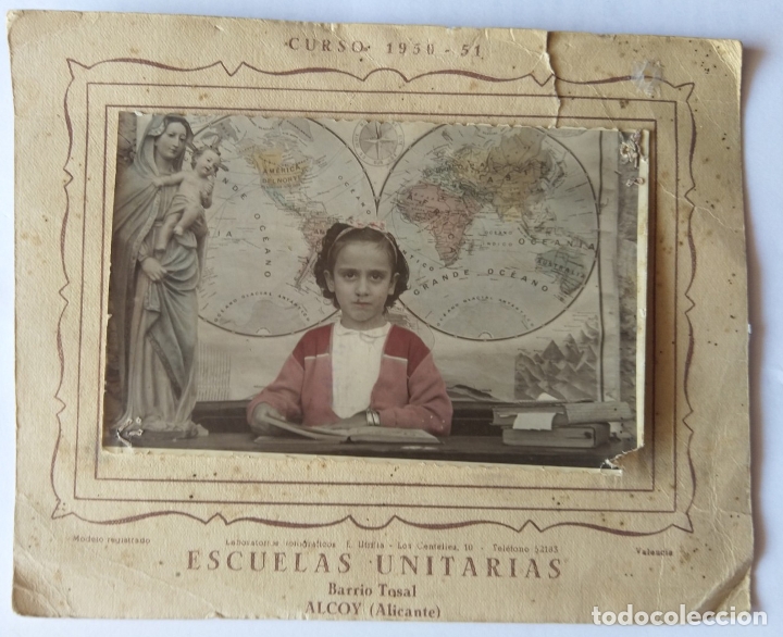 Alte Fotografie: ALCOY ESCUELAS UNITARIAS BARRIO EL TOSAL