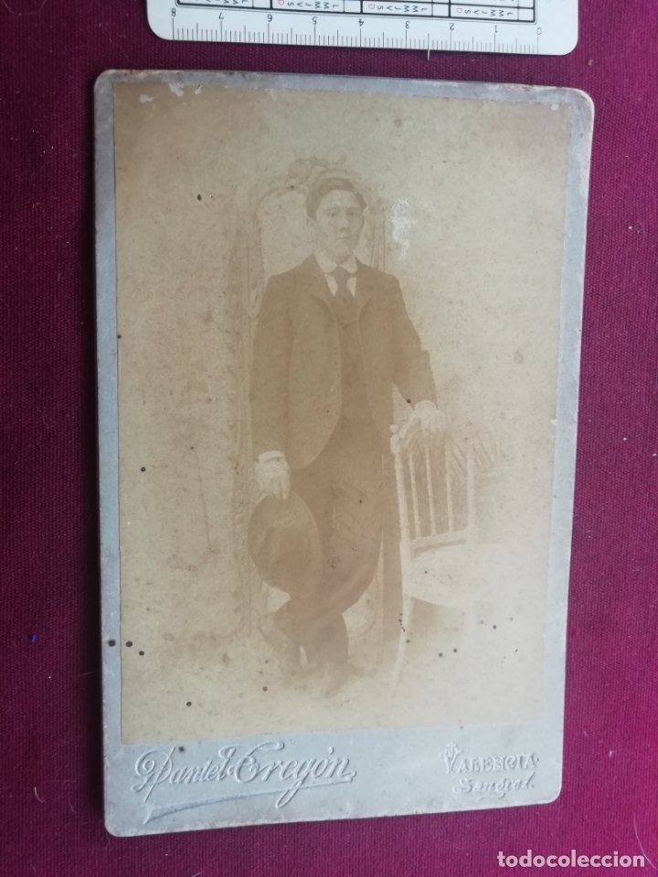Antique Photography: Daniel Treg&oacute;n fot&oacute;grafo, Valencia. Soporte de cart&oacute;n