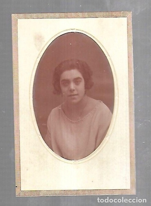 Fotografia antica: ANTIGUA FOTOGRAFIA DE ESTUDIO DE UNA JOVEN. 10 X 15CM